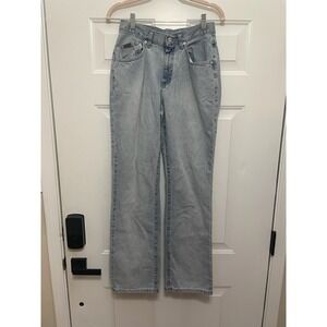 Vintage Lee Riveted Jeans Womens 6 Long Mom Denim High Rise Tapered 90s